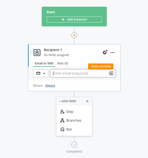 airSlate workflow editor